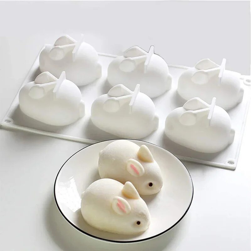 Bunny Cake Mold - Cetakan Kelinci Silikon Cetakan Fondant Kelinci