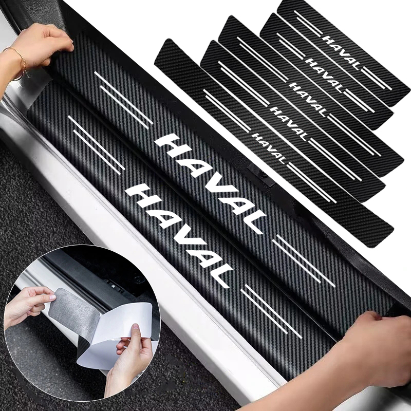 Crepe Pan Carbon - 1/4/5Pcs Stiker Serat Karbon Dekorasi Pelat