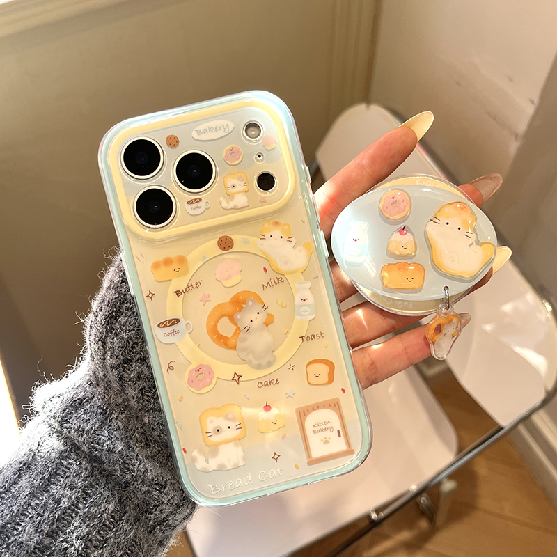 Taco Stand Holder - Casing Ponsel Magnetik Kucing Roti Kartun