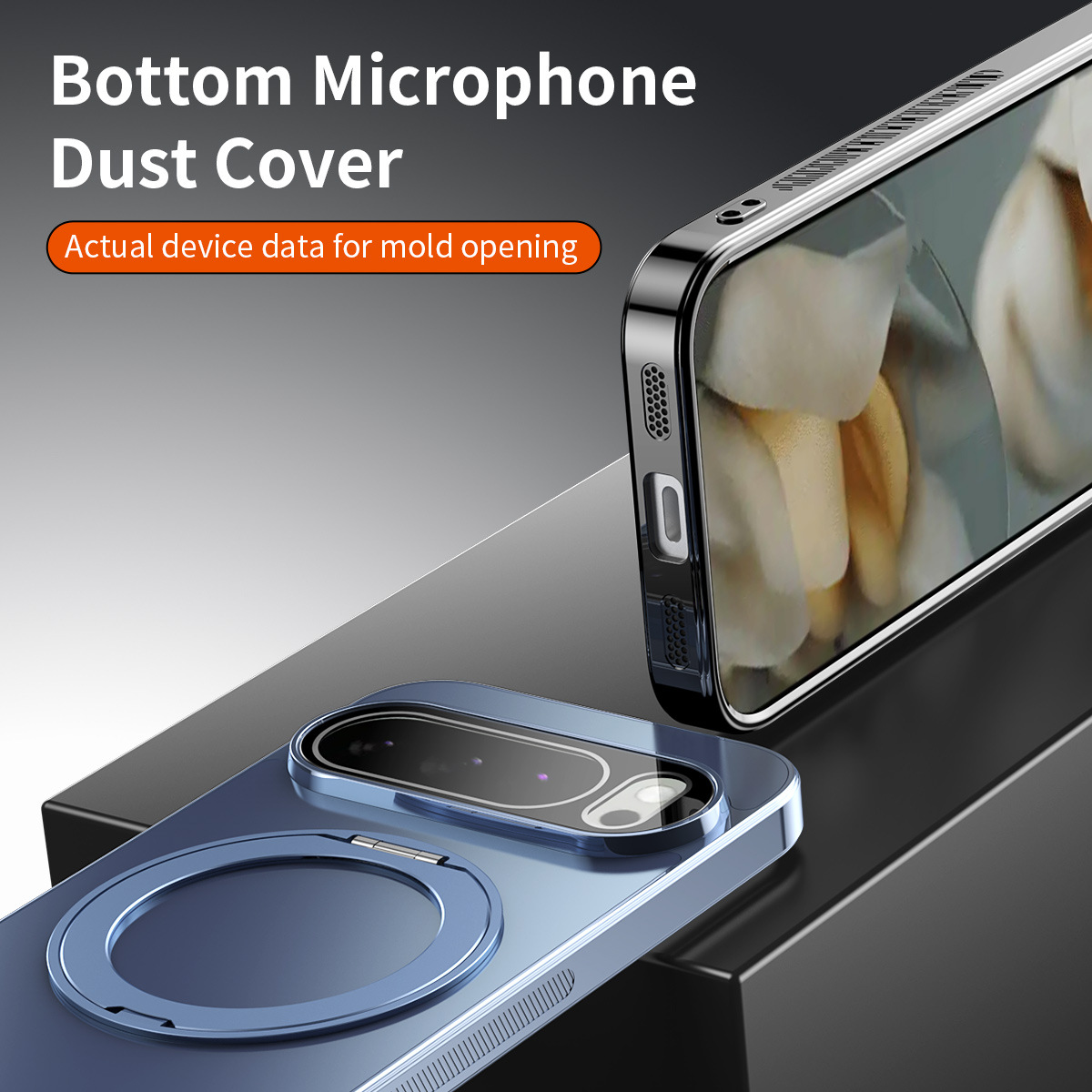 360 °   Casing Ponsel Magnetik - Taco Stand Holder ulasan dan harga